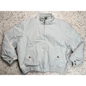 Henry Cottons Vintage Men's Full Zip Beige Long Sleeve Bomber Jacket Size XXL